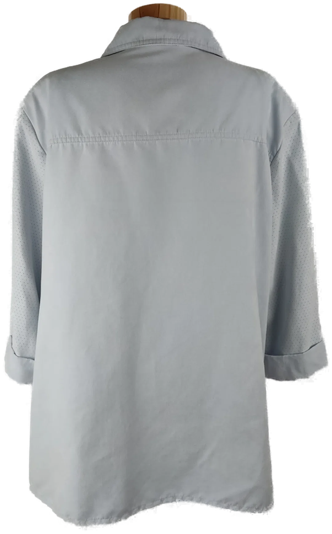 Hemdjacke "Kingfield", dreiviertelarm mit Kragen, hellblau, Größe 48 – Bild 3