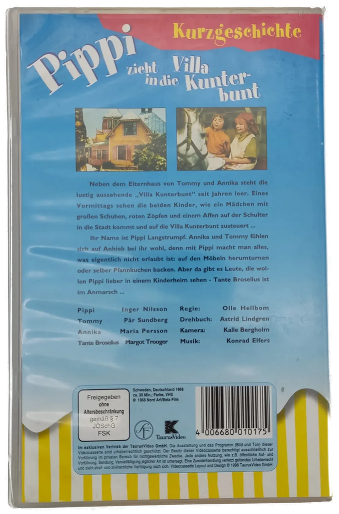 Pippi zieht in die Villa Kunterbunt - Astrid Lindgren - Videokassette – Bild 2