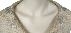 Christian Berg Damenweste beige mit Strassverziehrung Gr. M – Vorschau 3