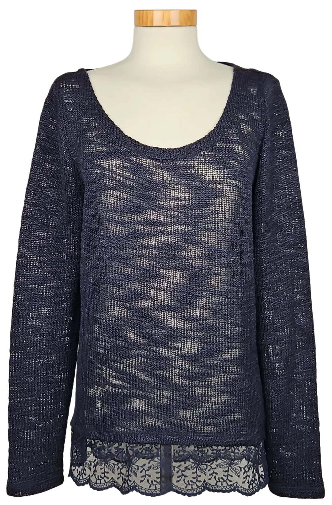 ONLY Damen Pullover, marine - Gr. L  - Bild 4