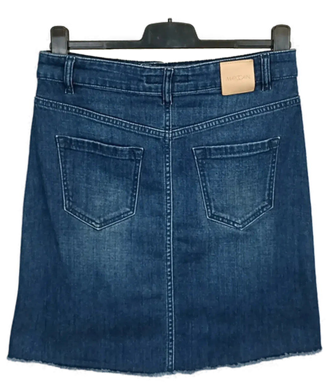 Marc Cain Damen Jeans-Midirock blau Gr. S – Bild 2