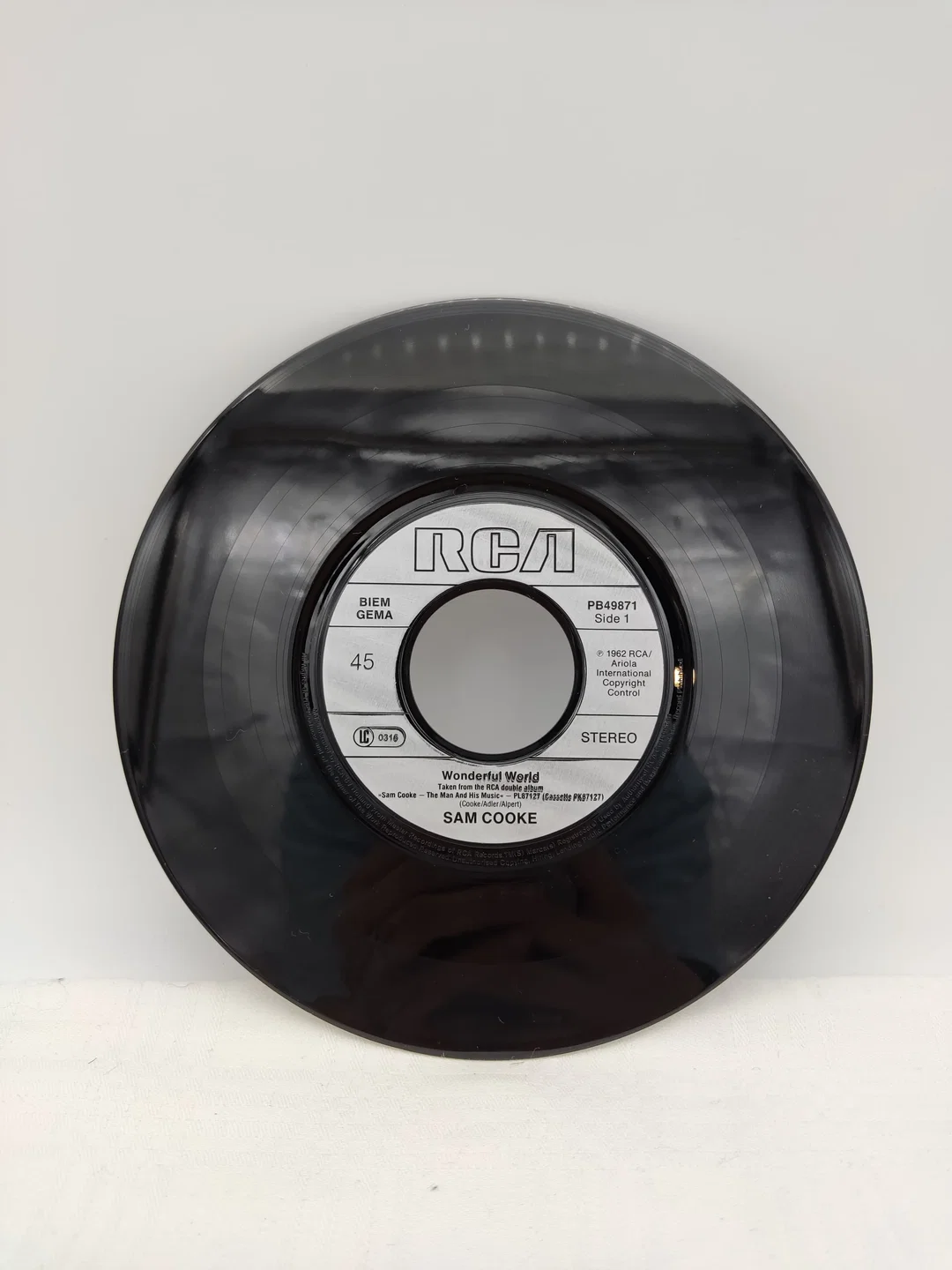 Single-Langspielplatte - Sam Cooke - Wonderful World  – Bild 3