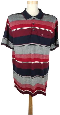 Rick Armand Herren Poloshirt gestreift bunt - XL/ 52 - Bild 1