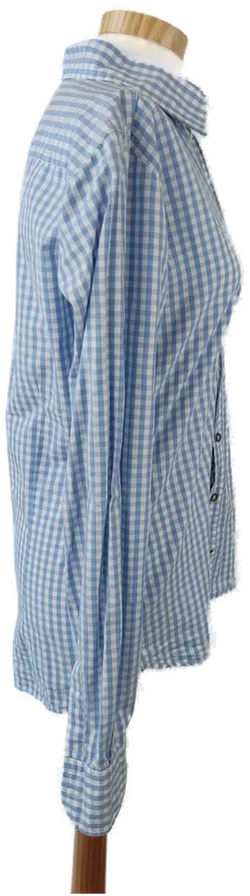 Pure Casual Damenbluse weiß, blau kariert - Gr. M/38  - Bild 2