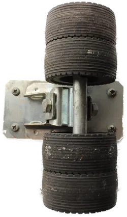 Vintage Old School Skateboard | Länge ca. 58,5 cm | Holzdeck mit Doppelrollen - Bild 4