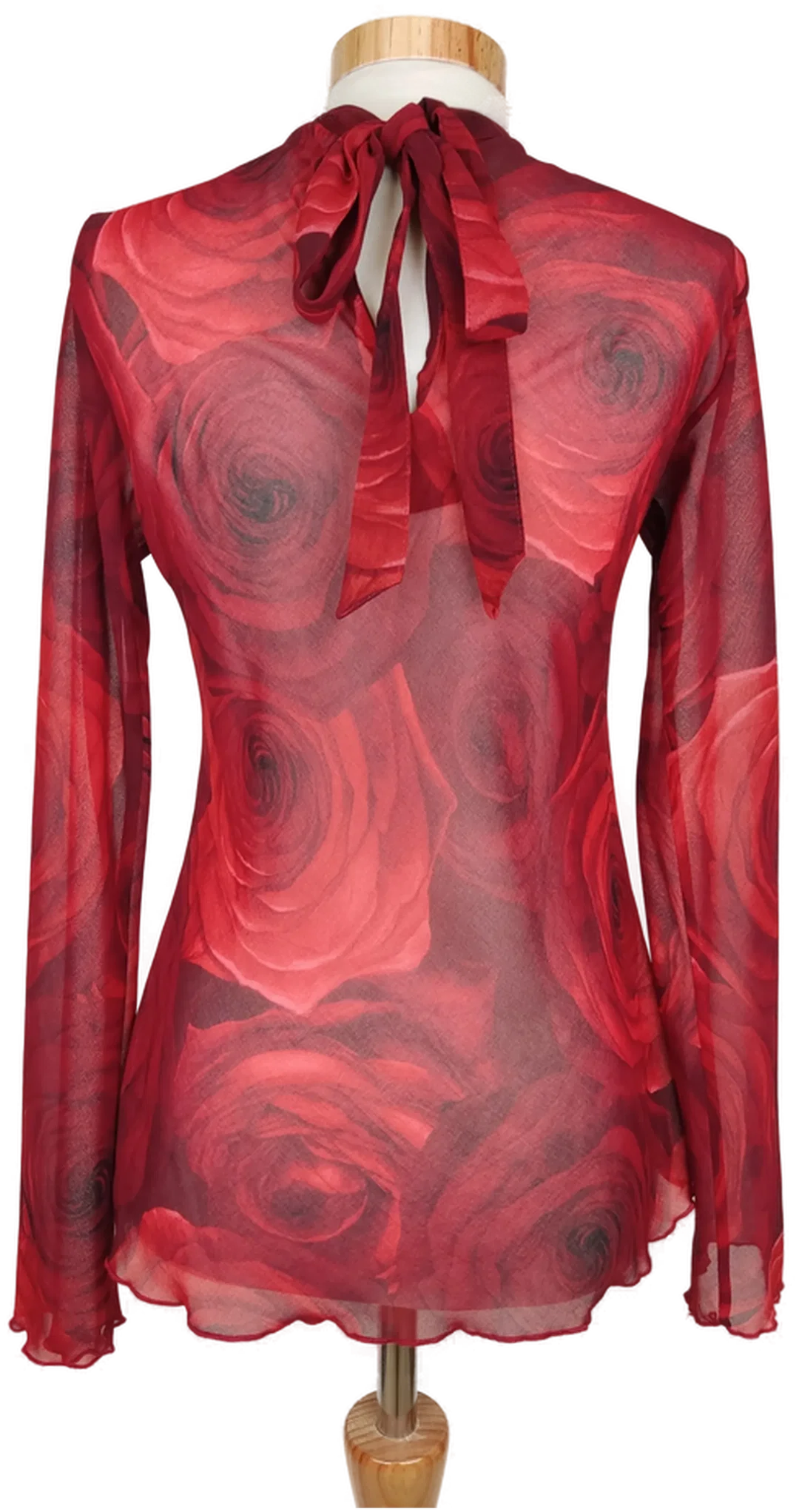 MNG Damen Bluse rot geblümt - XS/34 – Bild 2