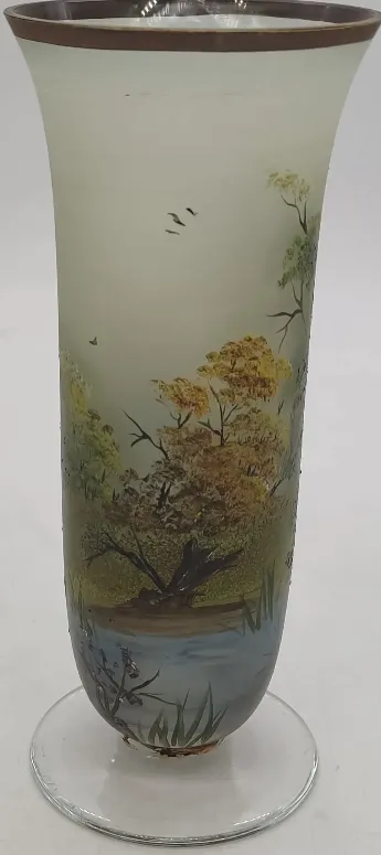 Emmi Handbemalte Glasvase Höhe ca 20cm – Bild 4