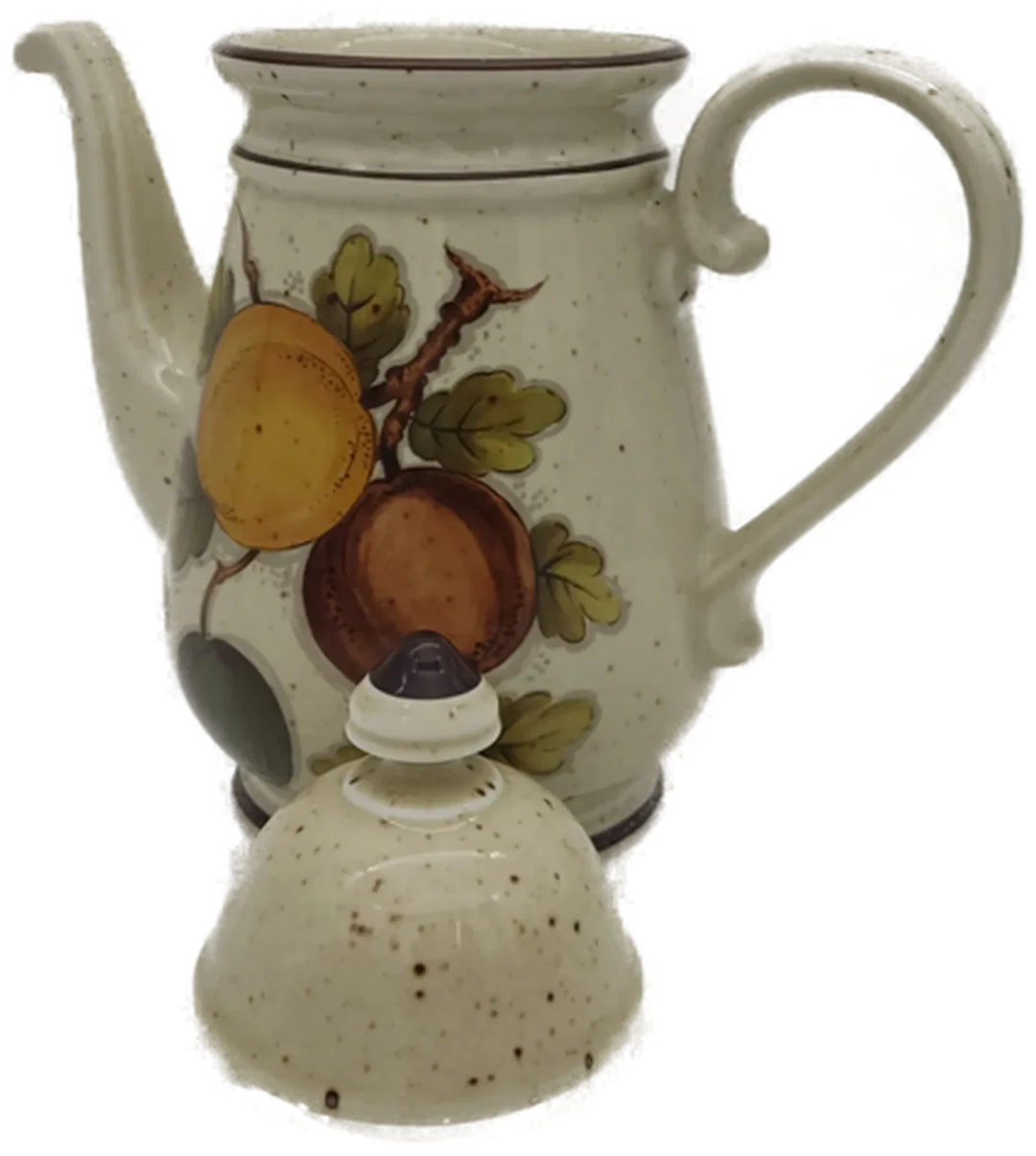 Winterling Kaffeekanne Karina beige mit Obstmotiv Vintage – Bild 3