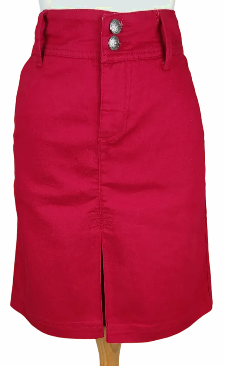 Zero Damen Midirock, rot - Gr. 36 - Bild 4