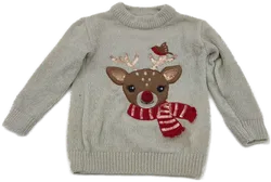 Kinderpullover Weihnachtsmotiv mehrfarbig - 122 - Bild 1