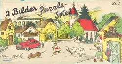 2 Bilder Puzzle-Spiel - Vintage Gesellschaftsspiel - Stomo - Bild 1
