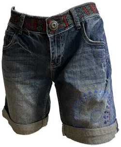 DESIGUAL Jeanshose kurz Damen Gr. 32 - Bild 1