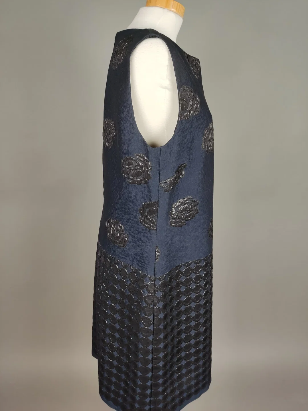Barbara Schwarzer Damen Zweiteiler, Kleid mit Mantel dunkelblau - L / 40 – Bild 3