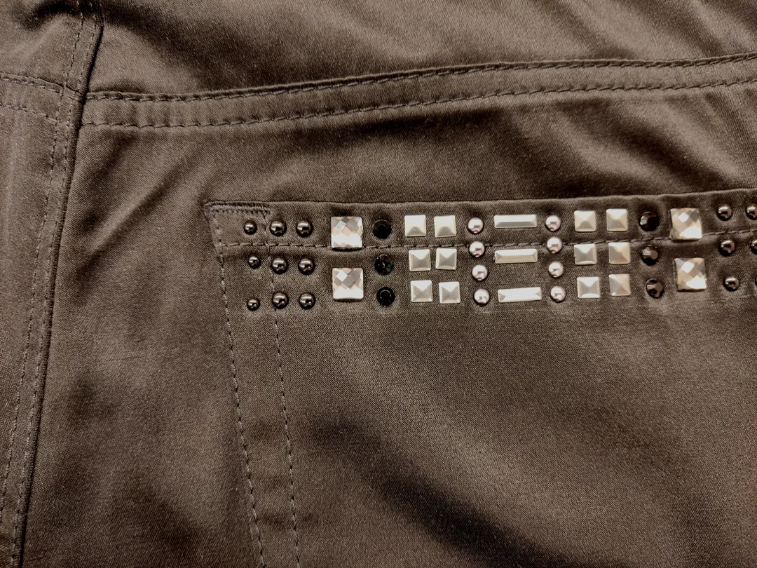 Mac Damen Hose schwarz glänzend - XS/34 – Bild 3