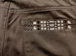 Mac Damen Hose schwarz glänzend - XS/34 - Bild 3