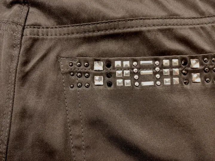 Mac Damen Hose schwarz glänzend - XS/34 - Bild 3
