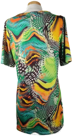 Damen T-Shirt bunt - 38/M - Bild 2