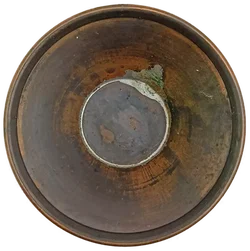 Vintage Kupfer-Vase mit Messinggriff – Vorschau 6