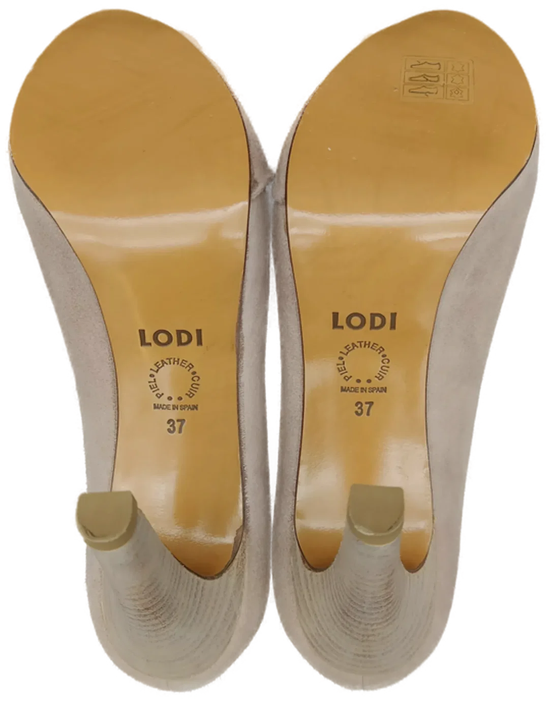 Lodi Damen Peeptoe taupe Gr. 37 – Bild 6