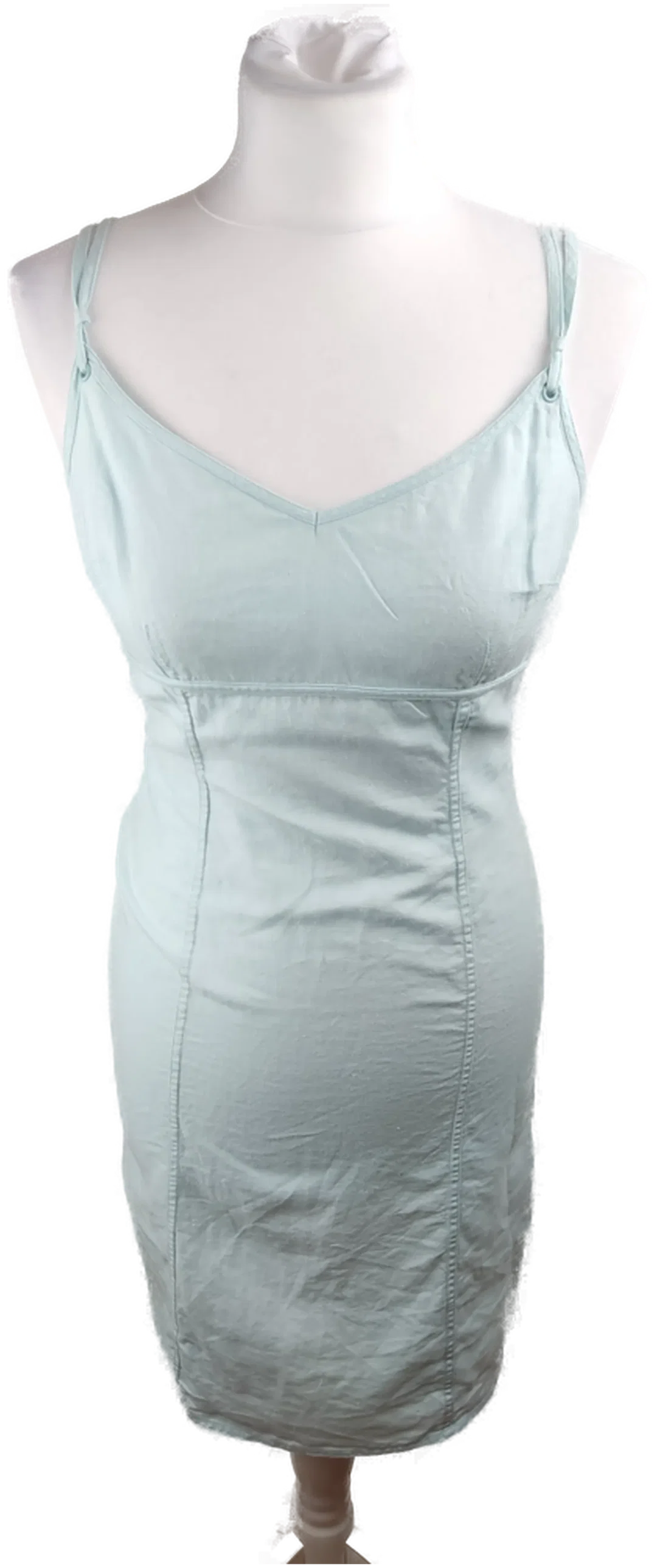 H&M Leinen-Minikleid in Hellblau | Sommerliche Eleganz – Bild 1