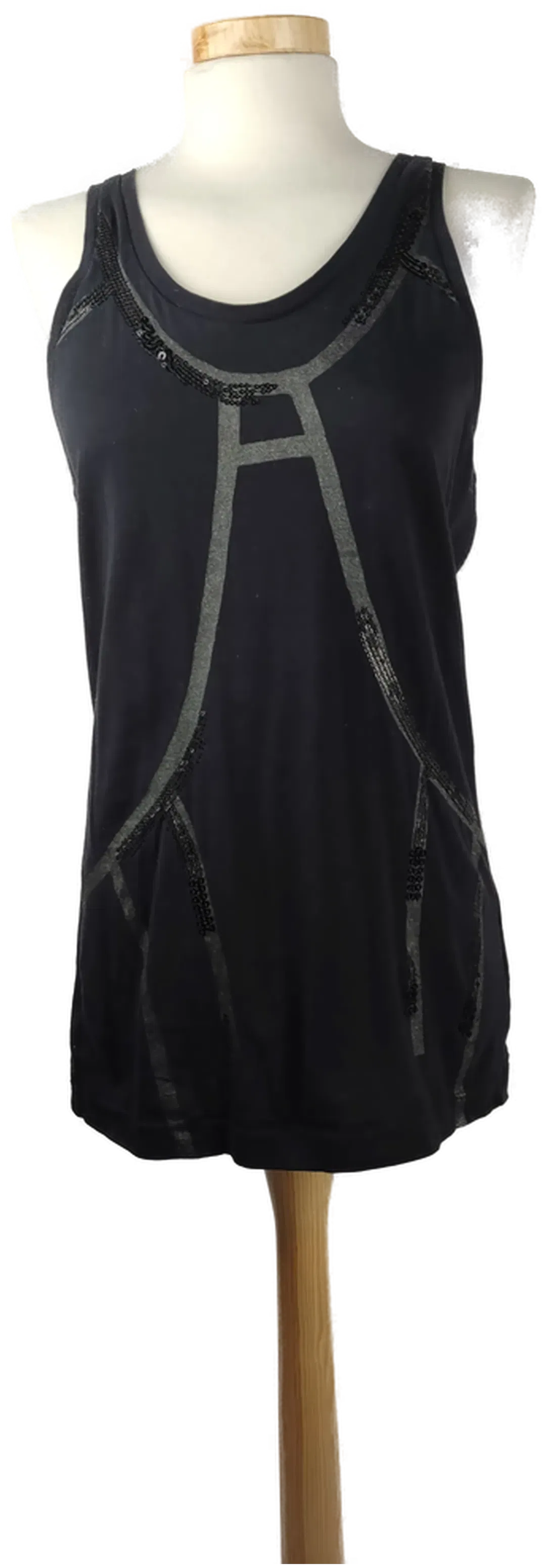 Diesel Damentop mit Paillette schwarz - L/40 - Bild 1