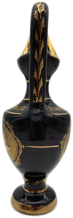 Kobaltblau Porzellanvase  24K Gold | Griechische Schatz - Bild 4