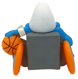 Schleich Peyo Schlümpfe - Basketball Rollstuhlfahrer Schlumpf - Bild 2