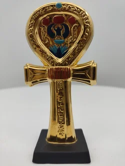 Goldener Spiegelhäuses von Tutanchamun Porzellan & Zertifikat von Franklin Mint | Limitierte Rarität - Bild 2