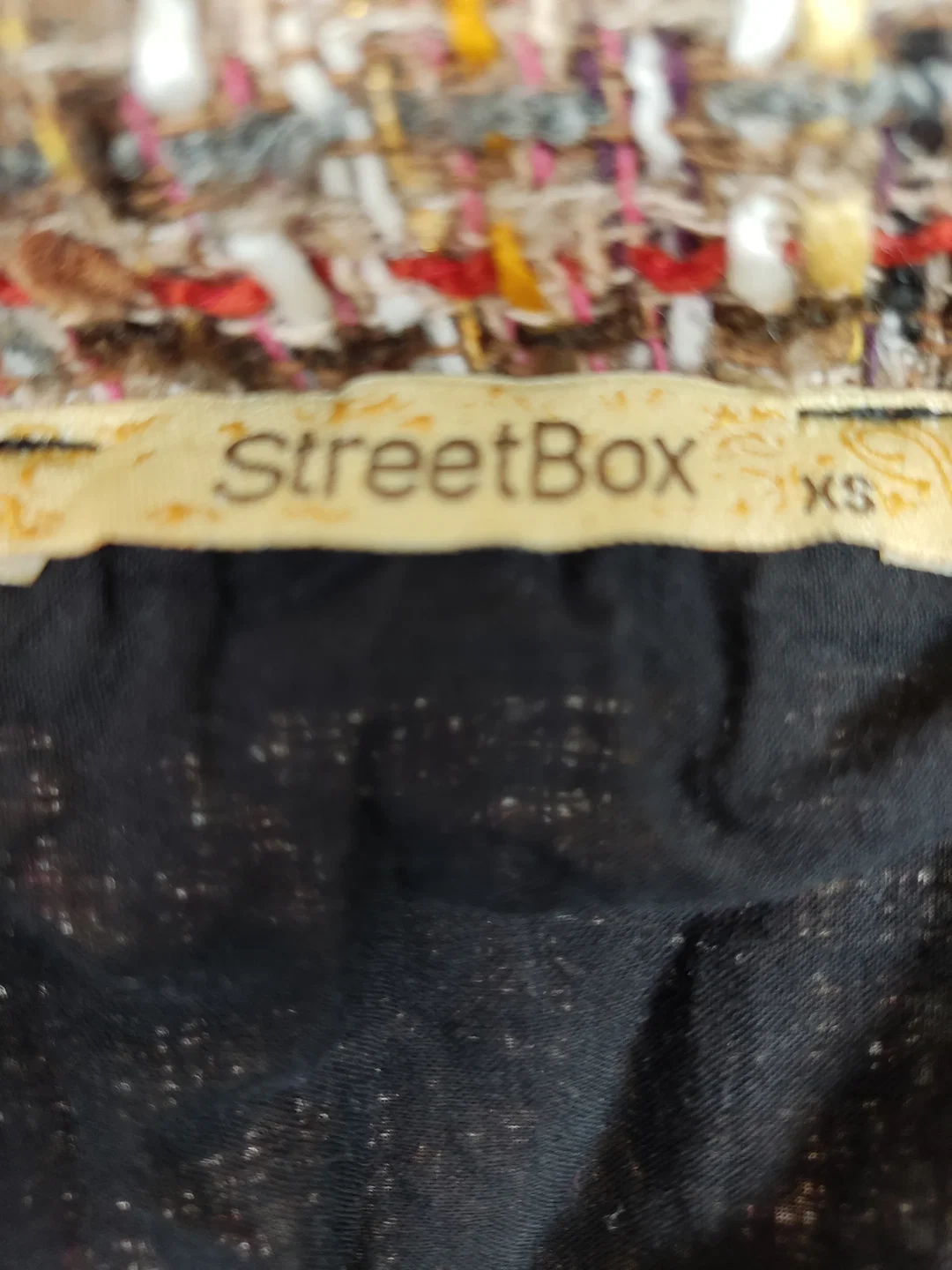 StreetBox Tweed Minirock, Gestreift | Wie Neu – Bild 5