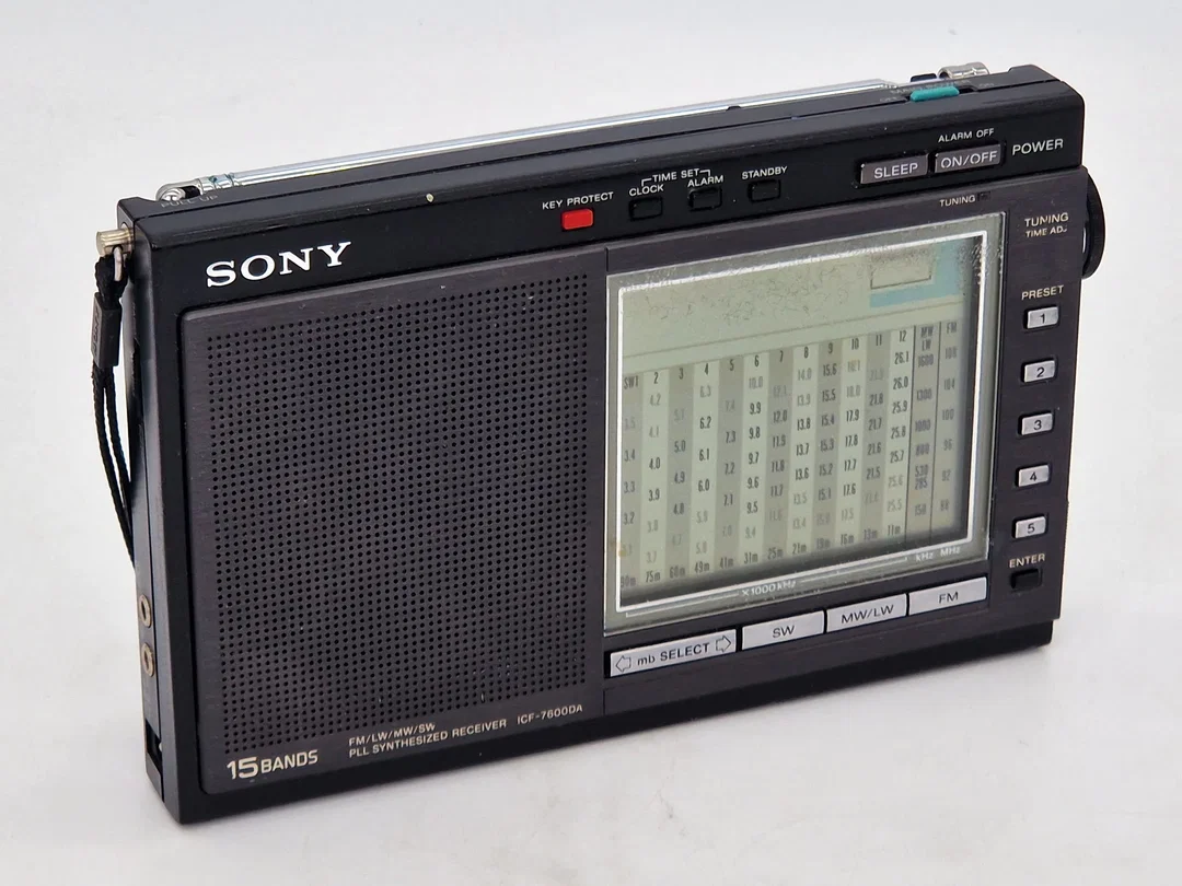 Sony ICF-7600DA Digitaler Weltempfänger / Radio - Schwarz (Ungeprüft / Bastlerware) – Bild 2