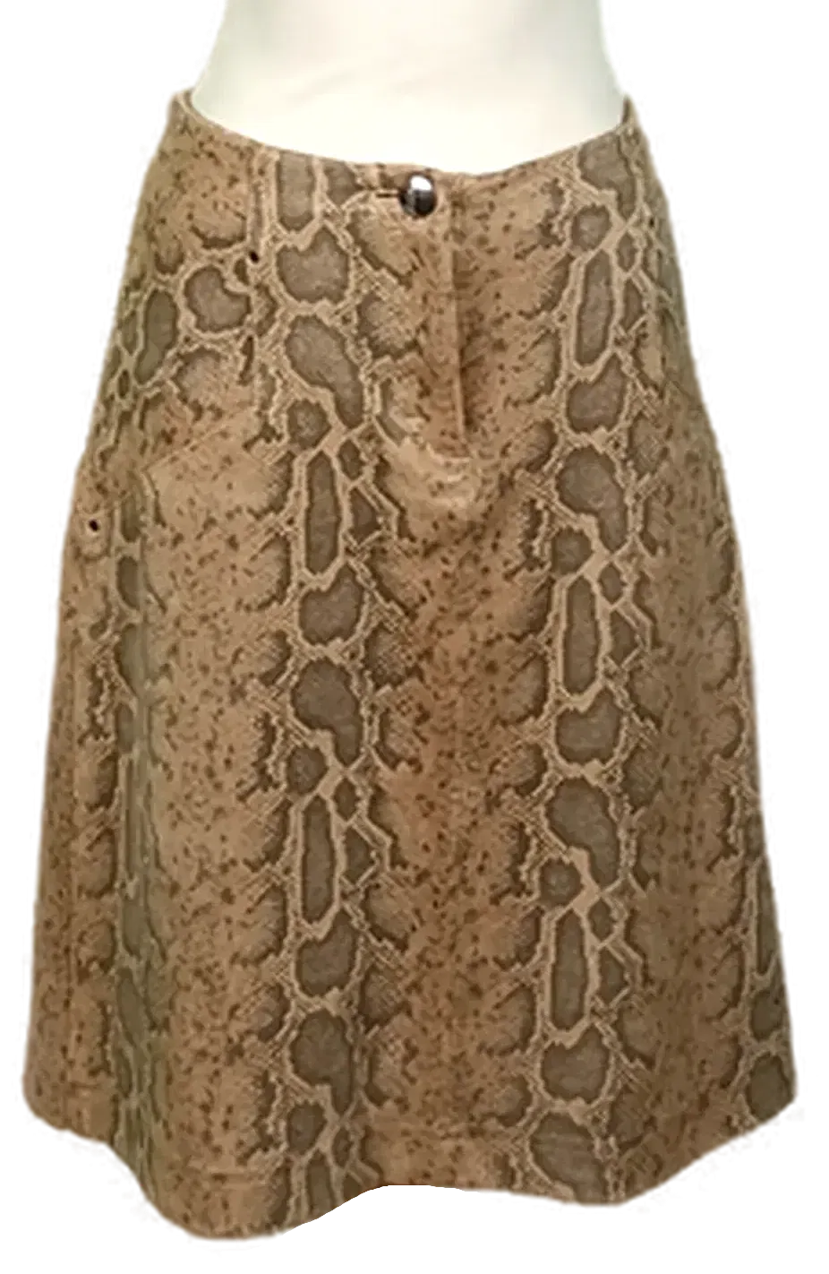 Marc Cain Midirock Schlangenprint beige Gr. M - Bild 1