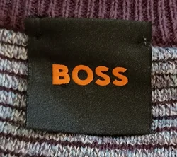 Boss Herrenpullover grau/lila Gr. L – Vorschau 3