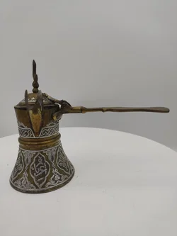 Islamische Messing Dallah Kaffekanne mit arabischer Kalligraphie | Orientalischer Schatz - Bild 5
