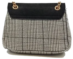 New Look Damentasche kariert schwarz/weiß – Vorschau 3