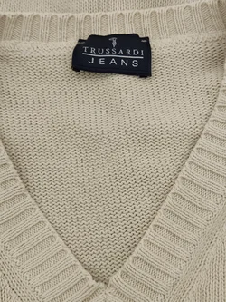 Trussardi Herren Strickpullover beige Gr. XL - Bild 3