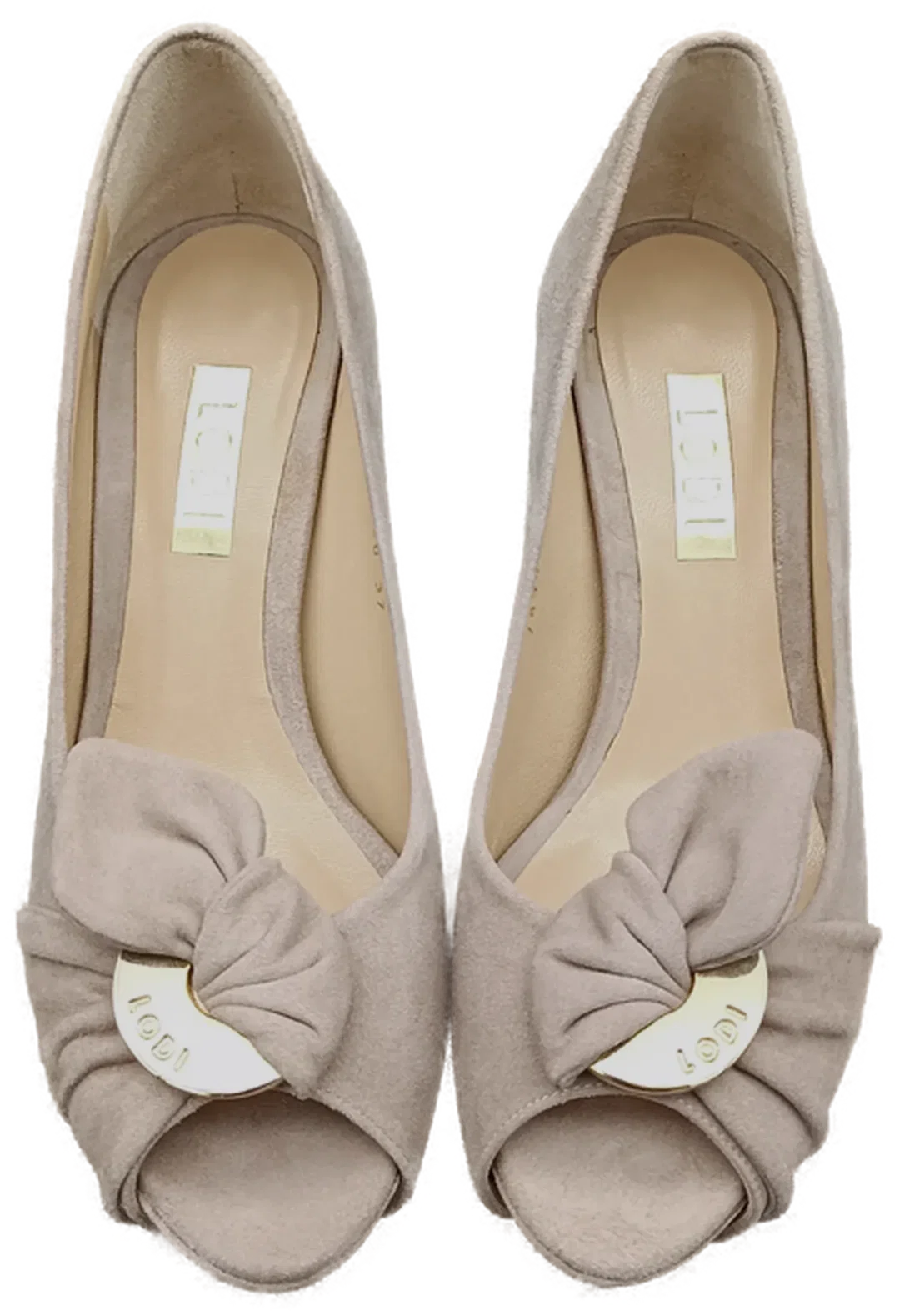 Lodi Damen Peeptoe taupe Gr. 37 – Bild 2