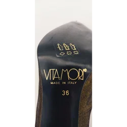 VITAMORI Damen Pumps, gold/bronze mit Verzierungen - Gr.36 - Bild 5