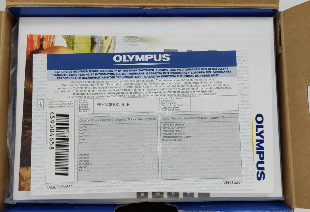 Olympus FE-190 Digital Compact Camera/Kamera 6.0 Megapixel schwarz – Bild 5