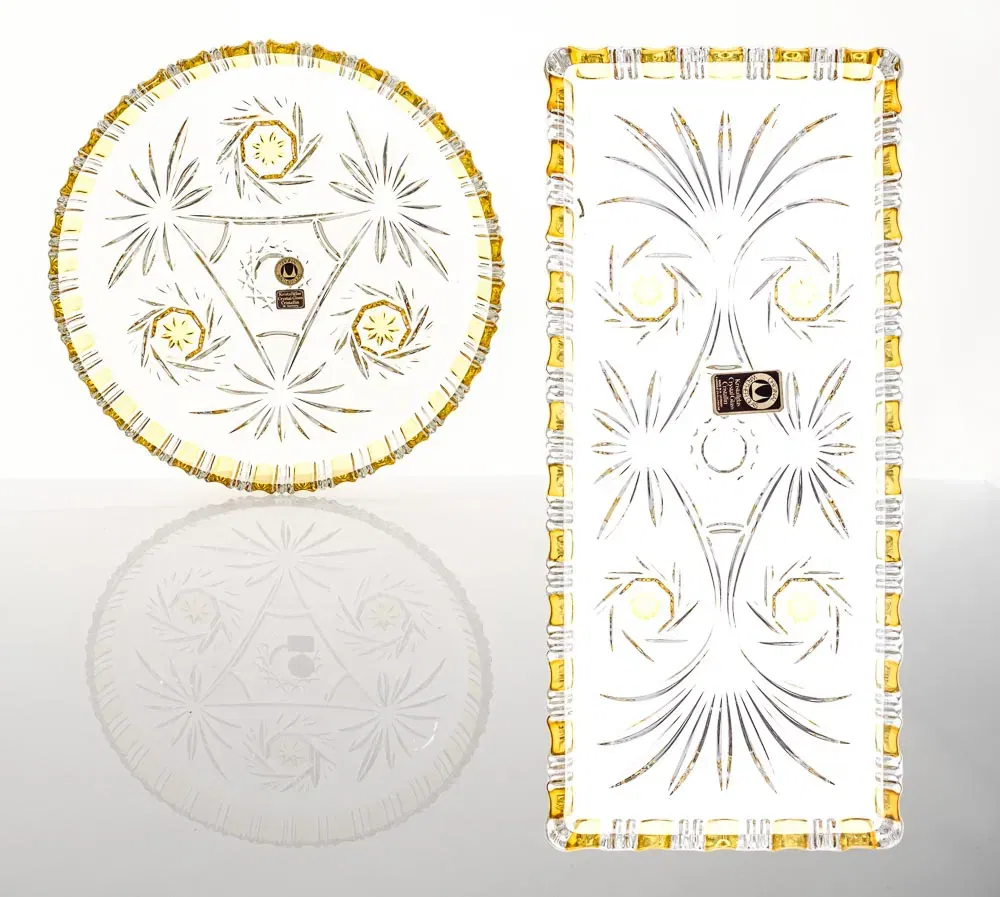 Walther-Kristallglas Set: 2 Teller - Bild 1