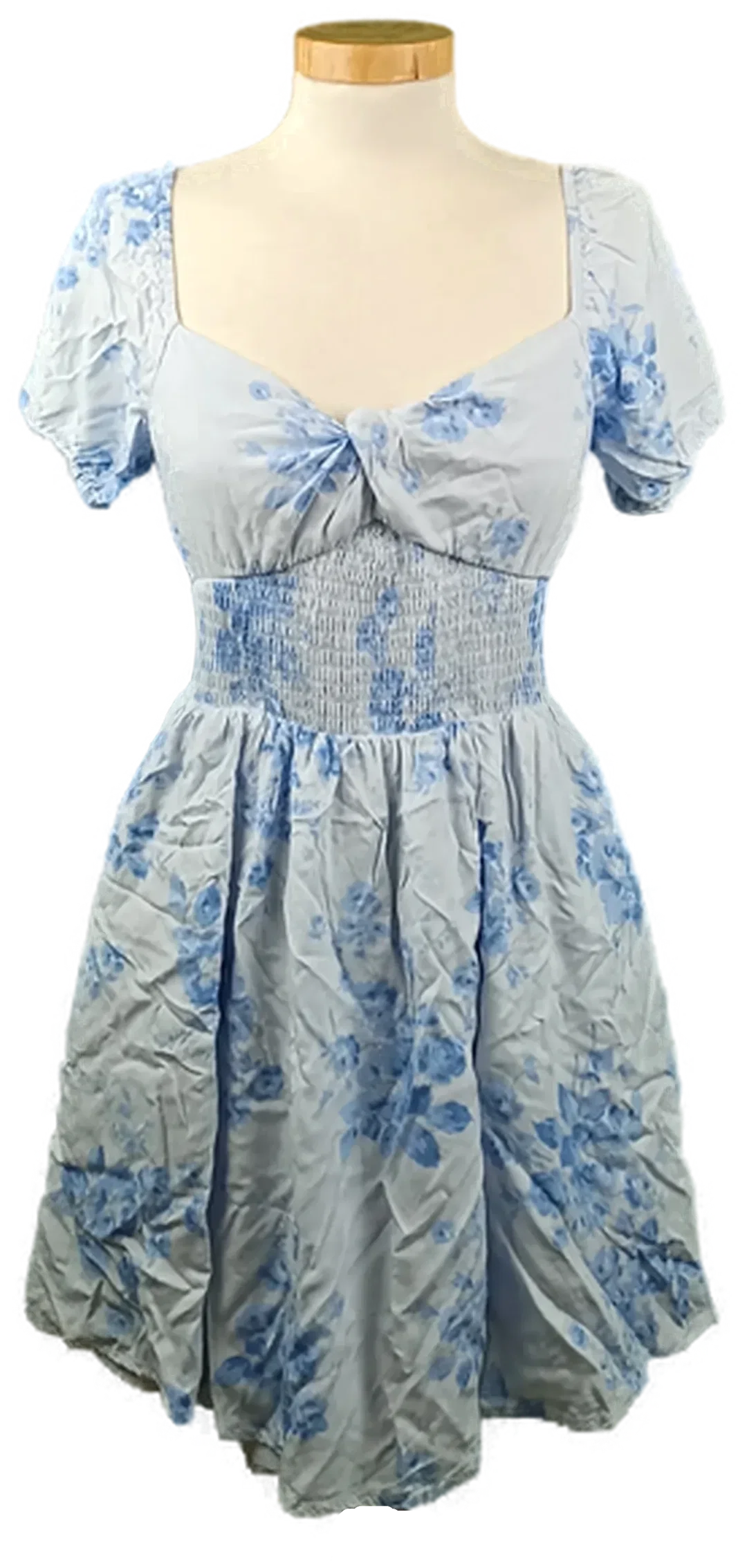 Hollister Damen Minikleid mit Blumenmuster blau Gr. S – Bild 1