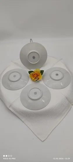 Lilien Porzellan Tee-Untersetzer 4er-Set | Vintage-Schatz - Bild 3