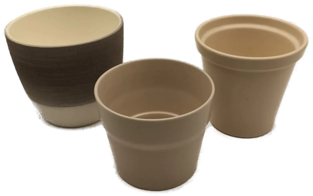 Set Natur, 3 Übertöpfe, Keramik - Bild 4