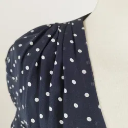 René Lezard Polkadot Midikleid - Gr. 38 / 100% Viskose - Bild 4