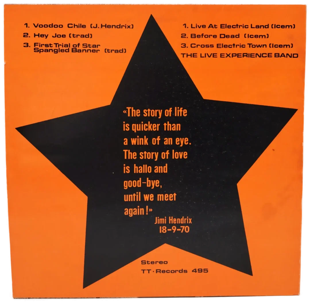 Vinyl LP Jimi Hendrix Live 69–70 | Historische Session – Bild 2