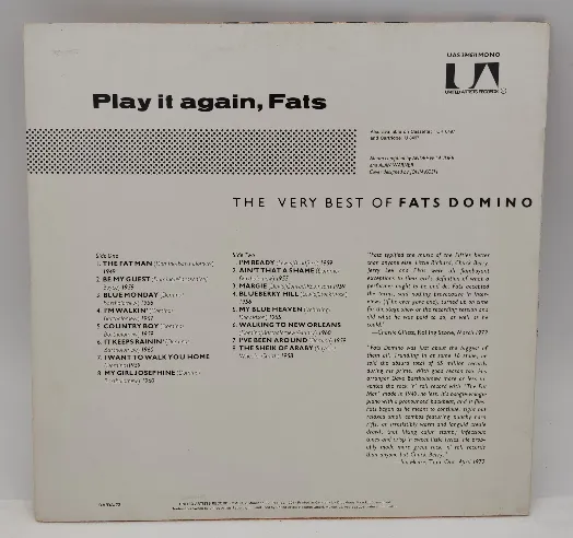 Langspielplatte - The very best of Fats Domino - Play it again – Bild 2