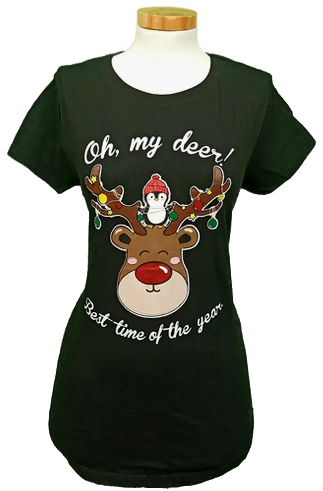 FB Sister Damen Weihnachtsshirt schwarz gemustert Gr. M - Bild 4