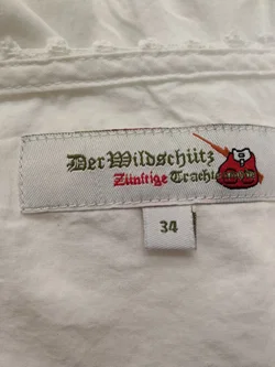 Damendirndl-Bluse Der Wildschütz Baumwolle Gr. 34 | Traditionsstück - Bild 4