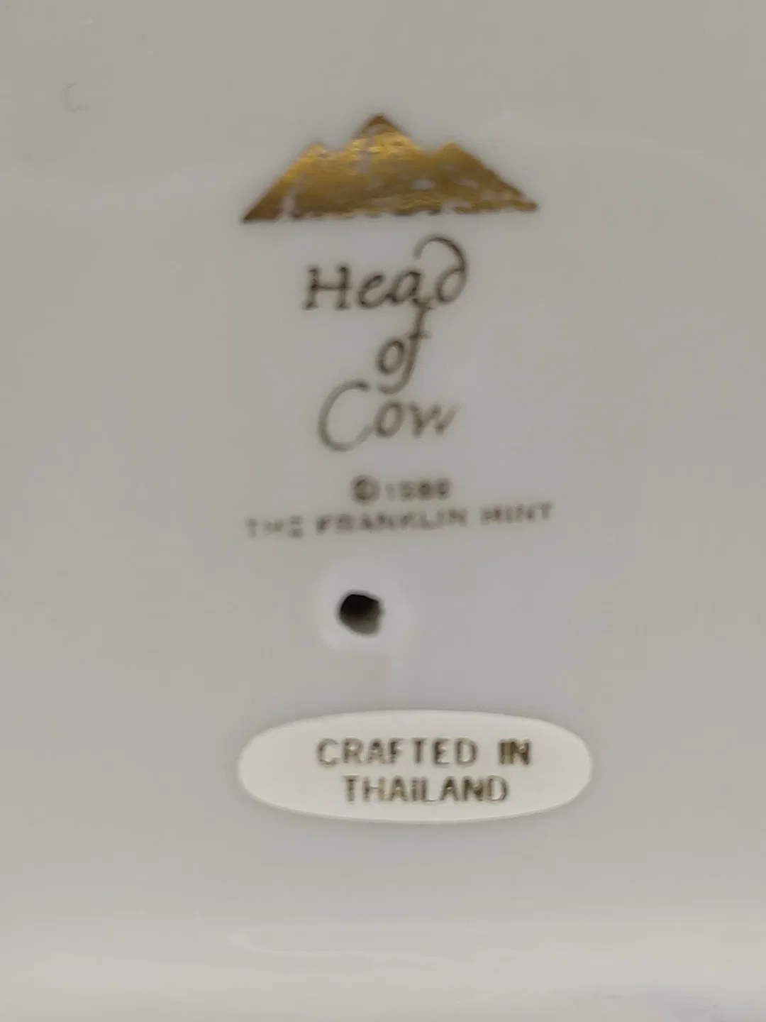 Goldener Sacred Cow Porzellan & Zertifikat von Franklin Mint | Limitierte Rarität – Bild 11