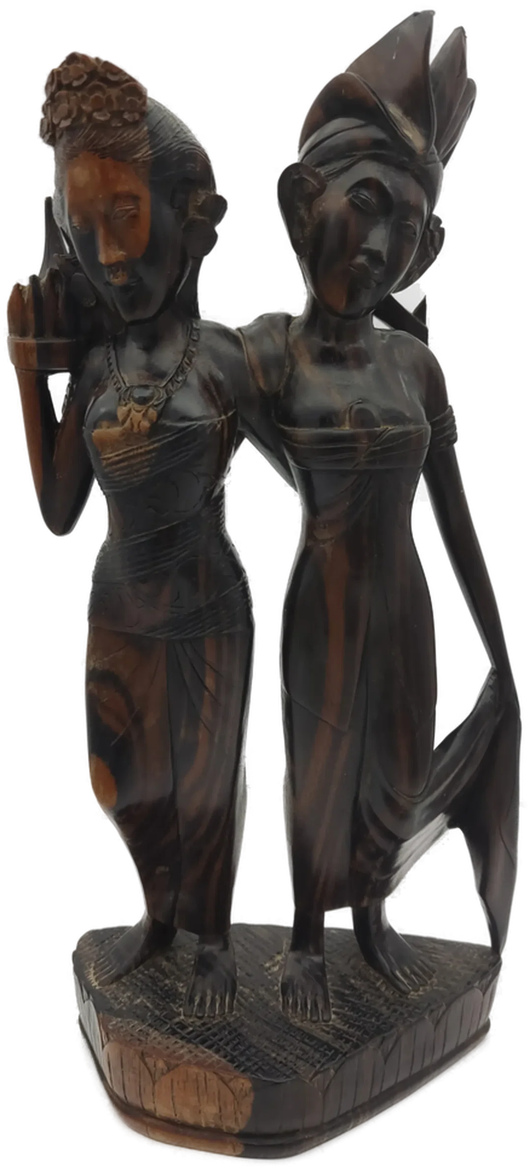 Hochzeitspaar-Figur Holz handgeschnitzt | Bali-Schatz - Bild 1