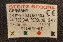 Steitz Secura Damen/Herren Sicherheitshalbstiefel S3 - Größe 41 - Bild 7